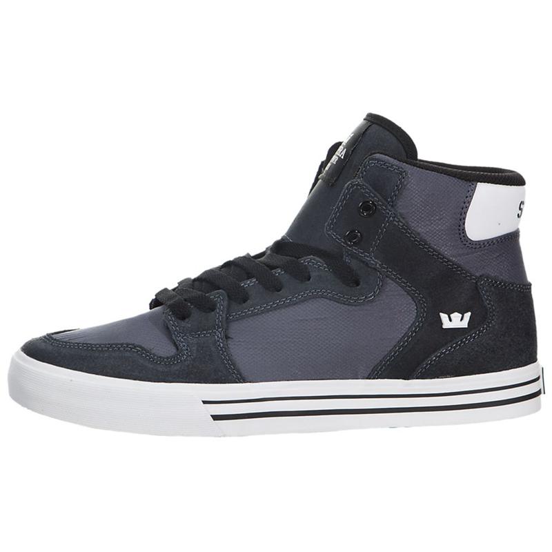 Zapatillas Altas Supra Argentina Mujer - VAIDER Gris Negras (MGRIO-0329)